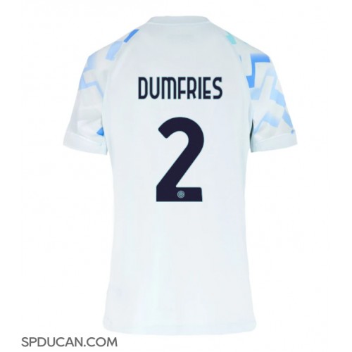 Zenski Nogometni Dres Inter Milan Denzel Dumfries #2 Gostujuci 2025-26 Kratak Rukav Zenski Nogometni Dres Inter Milan Denzel Dumfries #2 Gostujuci 2025-26 Kratak Rukav